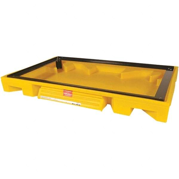 UltraTech - 111 Gal Sump, 3,000 Lb Capacity, 2 Drum, Polyethylene Safety Cabinet Bladder System - 63" Long x 38.5" Wide x 6-1/4" High - Americas Industrial Supply