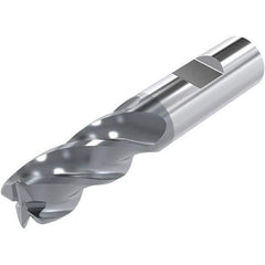 Niagara Cutter - 0.63", 4 Flute, Solid Carbide, 0.06" Corner Radius End Mill - 4" OAL, 30° Helix, Right Hand Flute, 1-7/8" LOC, Right Hand Cut - Americas Industrial Supply
