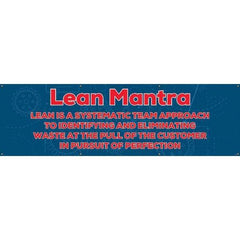 NMC - Banners Message Type: Safety Reinforcement & Motivational Legend: Lean Mantra - Americas Industrial Supply