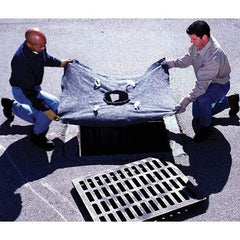 UltraTech - 4' Long x 3' Wide, Ultra X-TEX Recycled Drain Guard - Black, Use for Stormwater/Construction Compliance - Americas Industrial Supply