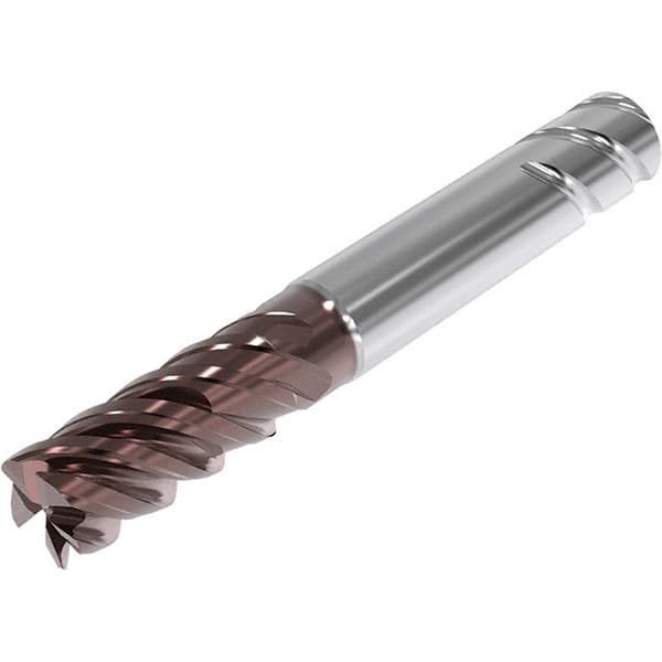 Seco - 10mm, 5 Flute, Single End, Solid Carbide, 1mm Corner Radius End Mill - 72mm OAL, 48° Helix, Right Hand Flute, 20mm LOC, Right Hand Cut, 29mm Extended Reach - Americas Industrial Supply