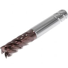 Seco - 16mm, 5 Flute, Single End, Solid Carbide, 6mm Corner Radius End Mill - 92mm OAL, 48° Helix, Right Hand Flute, 32mm LOC, Right Hand Cut, 42mm Extended Reach - Americas Industrial Supply