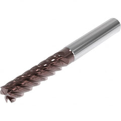Seco - 10mm, 5 Flute, Single End, Solid Carbide, Corner Chamfer End Mill - 89mm OAL, 48° Helix, Right Hand Flute, 40mm LOC, Right Hand Cut, 47mm Extended Reach - Americas Industrial Supply