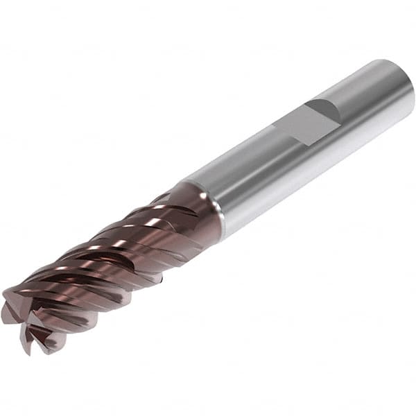 Seco - 12mm, 5 Flute, Single End, Solid Carbide, 3mm Corner Radius End Mill - 83mm OAL, 48° Helix, Right Hand Flute, 24mm LOC, Right Hand Cut, 35mm Extended Reach - Americas Industrial Supply