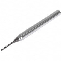 Seco - 1mm, 2 Flute, Single End, Solid Carbide, 0.1mm Corner Radius End Mill - 50mm OAL, 30° Helix, Right Hand Flute, 1.5mm LOC, Right Hand Cut, 8.5mm Extended Reach - Americas Industrial Supply