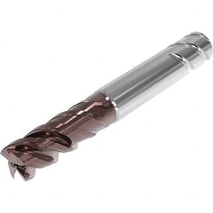 Seco - 12mm, 4 Flute, Single End, Solid Carbide, Corner Chamfer End Mill - 83mm OAL, 48° Helix, Right Hand Flute, 24mm LOC, Right Hand Cut, 35mm Extended Reach - Americas Industrial Supply