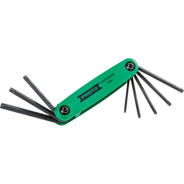 Stanley - 1 Piece T10 to T40 Brass Torx Key Set - T50 Torx Size - Americas Industrial Supply