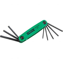 Stanley - 1 Piece T10 to T40 Brass Torx Key Set - T50 Torx Size - Americas Industrial Supply