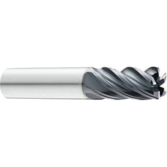 SGS - 16mm, 5 Flute, Single End, Solid Carbide, 0.0591" Corner Radius End Mill - 82mm OAL, 37° Helix, 16mm LOC, Right Hand Cut - Americas Industrial Supply
