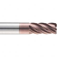 SGS - 7/16", 5 Flute, Single End, Solid Carbide, 0.03" Corner Radius End Mill - 2-3/4" OAL, 37° Helix, 7/16" LOC, Right Hand Cut - Americas Industrial Supply