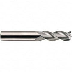 SGS - 16mm, 3 Flute, Single End, Solid Carbide, 0.1181" Corner Radius End Mill - 92mm OAL, 38° Helix, 32mm LOC, Right Hand Cut - Americas Industrial Supply