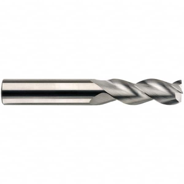 SGS - 10mm, 3 Flute, Single End, Solid Carbide, 0.0197" Corner Radius End Mill - 72mm OAL, 38° Helix, 22mm LOC, Right Hand Cut - Americas Industrial Supply