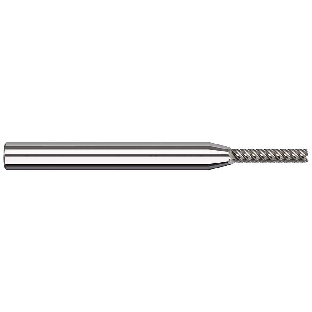 Harvey Tool - 0.06", 5/16" LOC, 1/8" Shank Diam, 2-1/2" OAL, 5 Flute Solid Carbide Square End Mill - Exact Industrial Supply