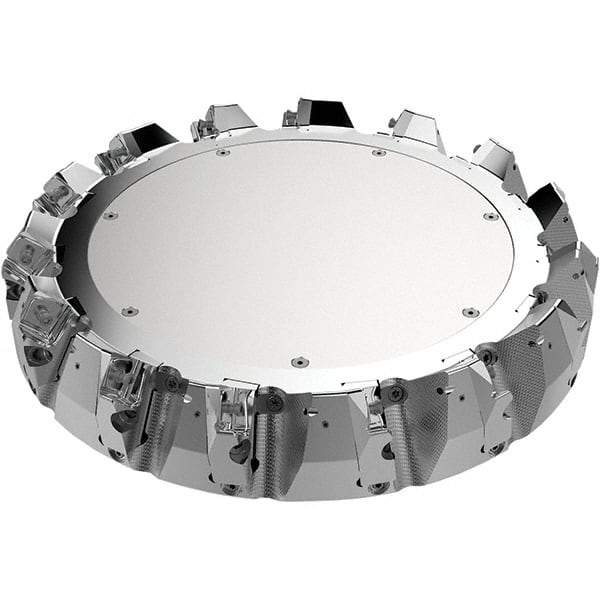 Seco - 315mm Cut Diam, 60mm Arbor Hole, 9mm Max Depth of Cut, 48° Indexable Chamfer & Angle Face Mill - 14 Inserts, 80 Insert, Right Hand Cut, 14 Flutes, Through Coolant, Series R220.54 - Americas Industrial Supply