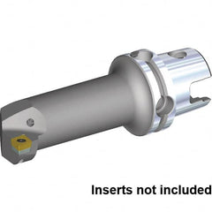 Kennametal - Left Hand Cut, 50mm Min Bore Diam, Size KM4X63 Steel Modular Boring Cutting Unit Head - 114.05mm Max Bore Depth, Through Coolant, Compatible with CC.. 432, CC.. 120408 - Americas Industrial Supply