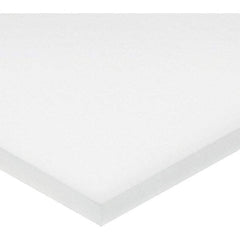 Value Collection - 1/8" Thick x 1' Wide x 1' Long, ePTFE Sheet - White, General Purpose Grade - Americas Industrial Supply