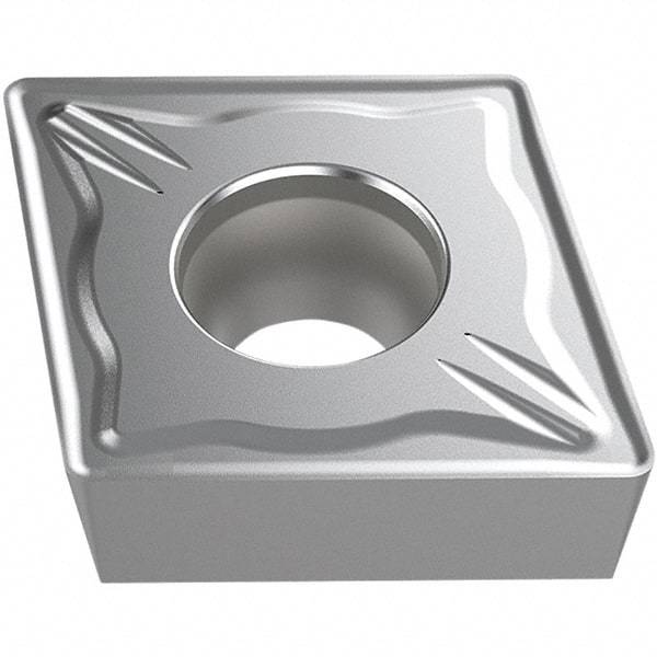 Seco - CCMT53.52 M5 Grade TP2501 Carbide Turning Insert - Ti(C/N)/Al2O3/TiN Finish, Parallelogram, 0.63" Inscr Circle, 5.56mm Thick, 0.03" Corner Radius - Americas Industrial Supply