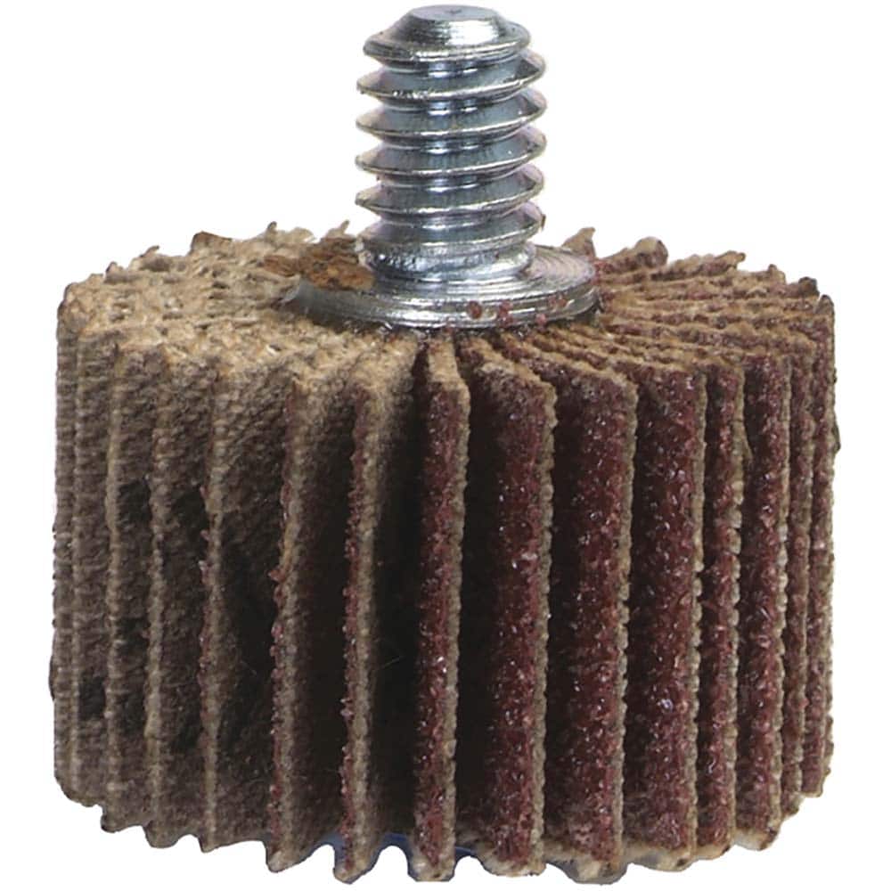 Norton - 1" Diam x 5/8" Face Width, Coarse Aluminum Oxide Coated Mounted Flap Wheel - Americas Industrial Supply