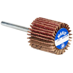 Norton - 3/4" Diam x 5/8" Face Width, Coarse Aluminum Oxide Coated Mounted Flap Wheel - Americas Industrial Supply