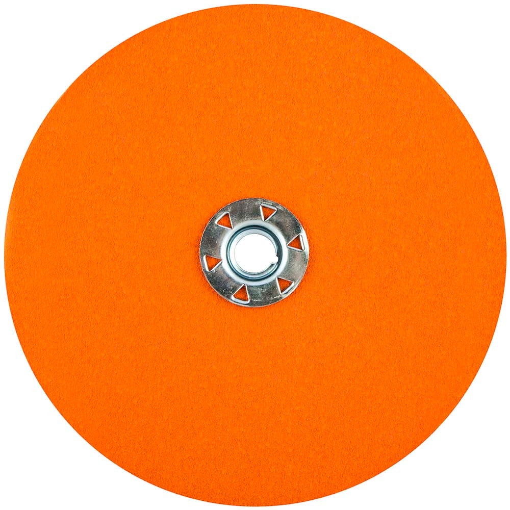 Norton - 7" Diam, 5/8" Hole, 80 Grit Ceramic Alumina Fiber Disc - Americas Industrial Supply