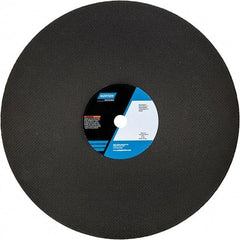 Norton - 20" 24 Grit Aluminum Oxide Cutoff Wheel - 5/32" Thick, 1" Arbor, 2,710 Max RPM, Use with Chop Saws - Americas Industrial Supply