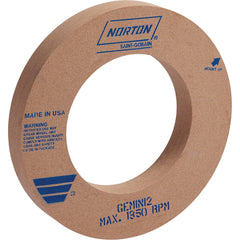 Centerless & Cylindrical Grinding Wheels; Wheel Diameter (Inch): 24; Wheel Width (Inch): 1; Hole Size (Inch): 12; Wheel Type Number: Type 1; Abrasive Material: Aluminum Oxide; Maximum Rpm: 1350; Grade: Fine; Wheel Hardness: M; Bond Type: Vitrified; Recess