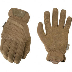 Mechanix Wear - Size XL Work Gloves - For Mechanic's & Lifting, Uncoated, Elastic Band Cuff, Full Fingered, Tan, Paired - Americas Industrial Supply