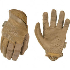 Mechanix Wear - Size L Work Gloves - For Mechanic's & Lifting, Uncoated, Hook & Loop Cuff, Full Fingered, Tan, Paired - Americas Industrial Supply