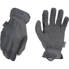 Mechanix Wear - Size 2XL Work Gloves - For Mechanic's & Lifting, Uncoated, Elastic Band Cuff, Full Fingered, Gray, Paired - Americas Industrial Supply