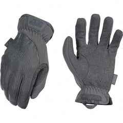 Mechanix Wear - Size S Work Gloves - For Mechanic's & Lifting, Uncoated, Elastic Band Cuff, Full Fingered, Gray, Paired - Americas Industrial Supply