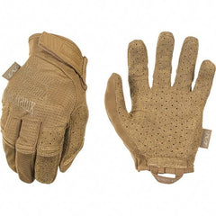 Mechanix Wear - Size S Work Gloves - For Mechanic's & Lifting, Uncoated, Hook & Loop Cuff, Full Fingered, Tan, Paired - Americas Industrial Supply