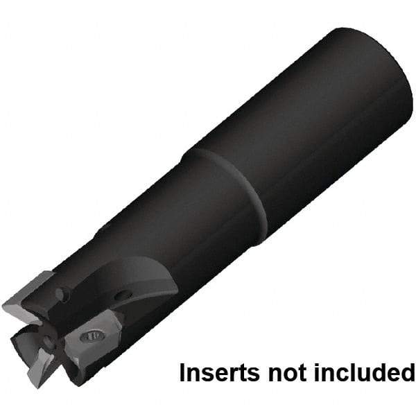 Kennametal - 25mm Cut Diam, 16mm Max Depth of Cut, 25mm Shank Diam, 131mm OAL, Indexable Square Shoulder End Mill - ZDET16M5..721 Inserts, Cylindrical Shank, 0° Lead Angle, Through Coolant, Series 5720 - Americas Industrial Supply