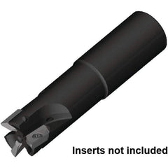 Kennametal - 25mm Cut Diam, 16mm Max Depth of Cut, 25mm Shank Diam, 131mm OAL, Indexable Square Shoulder End Mill - ZDET16M5..721 Inserts, Cylindrical Shank, 0° Lead Angle, Through Coolant, Series 5720 - Americas Industrial Supply