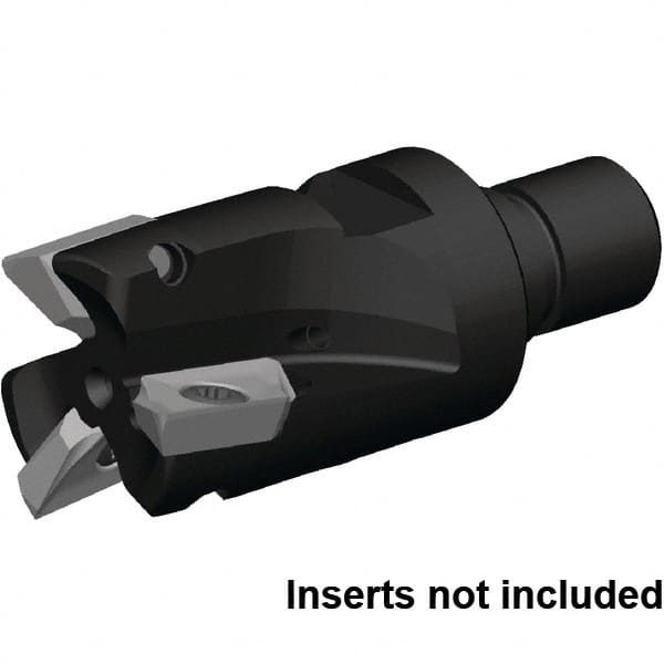 Kennametal - 25mm Cut Diam, 16mm Max Depth of Cut, 72mm OAL, Indexable Square Shoulder End Mill - ZDET16M5..721 Inserts, M12 Modular Connection, 0° Lead Angle, Through Coolant, Series 5720 - Americas Industrial Supply