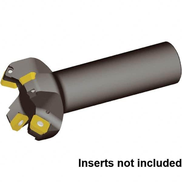 Kennametal - 63mm Cut Diam, 6.6mm Max Depth of Cut, 32mm Shank Diam, 130mm OAL, Indexable Chamfer & Angle End Mill - SECW443AEEN7LN Insert Style, Cylindrical Shank, 45° Lead Angle, Through Coolant - Americas Industrial Supply
