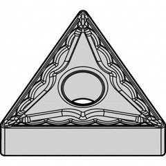 Kennametal - TNMG332 MG Grade KCP10B Carbide Turning Insert - TiOCN Finish, 60° Triangle, 3/8" Inscr Circle, 3/16" Thick, 1/32" Corner Radius - Americas Industrial Supply
