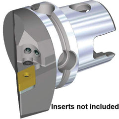 Kennametal - Right Hand Cut, Size KM40TS, DN.. 150608 & DN.. 442 Insert Compatiblity, External Modular Turning & Profiling Cutting Unit Head - 27mm Ctr to Cutting Edge, 50mm Head Length, Through Coolant, Series KM40 - Americas Industrial Supply