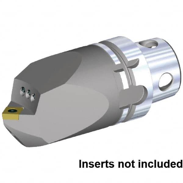 Kennametal - Neutral Cut, Size KM4X63, CC.. 120408 & CC.. 432 Insert Compatiblity, Internal Modular Turning & Profiling Cutting Unit Head - 115mm Head Length, Through Coolant, Series KM4X - Americas Industrial Supply