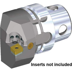Kennametal - Left Hand Cut, Size KM4X63, CN.. 120408 & CN.. 432 Insert Compatiblity, Internal Modular Turning & Profiling Cutting Unit Head - 43mm Ctr to Cutting Edge, 70mm Head Length, Through Coolant, Series KM4X - Americas Industrial Supply