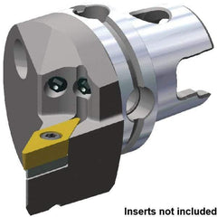 Kennametal - Left Hand Cut, Size KM40TS, VB.. 160408 & VB.. 332 Insert Compatiblity, External Modular Turning & Profiling Cutting Unit Head - 27mm Ctr to Cutting Edge, 50mm Head Length, Through Coolant, Series KM40 - Americas Industrial Supply