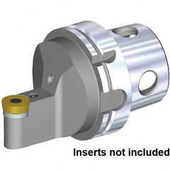 Kennametal - Neutral Cut, Size KM4X100, RCMT2507M0RP Insert Compatiblity, External Modular Turning & Profiling Cutting Unit Head - 12.5mm Ctr to Cutting Edge, 100mm Head Length, Through Coolant, Series Fix-Perfect - Americas Industrial Supply