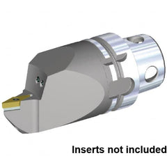 Kennametal - Neutral Cut, Size KM4X63, VB.. 160408 & VB.. 332 Insert Compatiblity, Internal Modular Turning & Profiling Cutting Unit Head - 115mm Head Length, Through Coolant, Series KM4X - Americas Industrial Supply