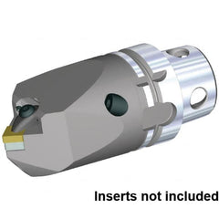 Kennametal - Neutral Cut, Size KM4X63, CN.. 120408 & CN.. 432 Insert Compatiblity, Internal Modular Turning & Profiling Cutting Unit Head - 115mm Head Length, Through Coolant, Series KM4X - Americas Industrial Supply