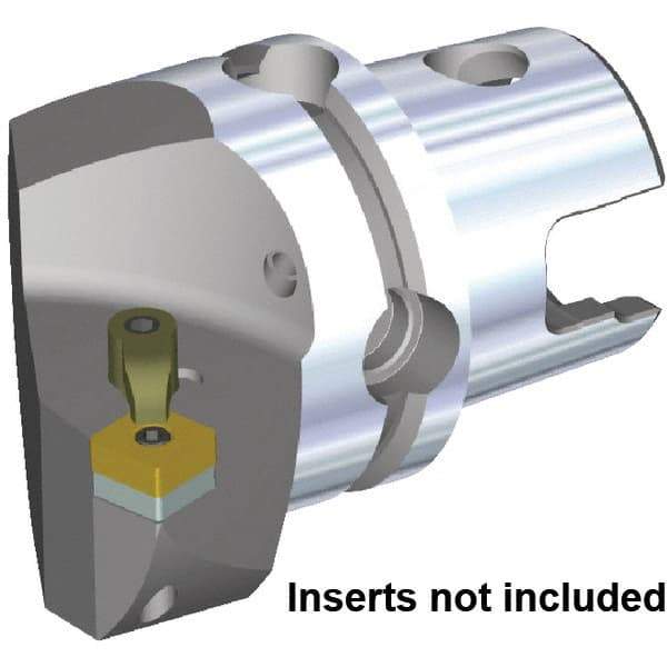 Kennametal - Left Hand Cut, Size KM80TS, SN.. 190512 & SN.. 643 Insert Compatiblity, Internal Modular Turning & Profiling Cutting Unit Head - 53mm Ctr to Cutting Edge, 70mm Head Length, Through Coolant, Series Kenloc - Americas Industrial Supply