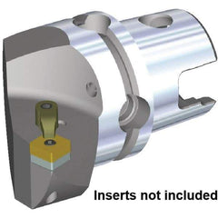 Kennametal - Left Hand Cut, Size KM80TS, SN.. 190512 & SN.. 643 Insert Compatiblity, Internal Modular Turning & Profiling Cutting Unit Head - 53mm Ctr to Cutting Edge, 70mm Head Length, Through Coolant, Series Kenloc - Americas Industrial Supply