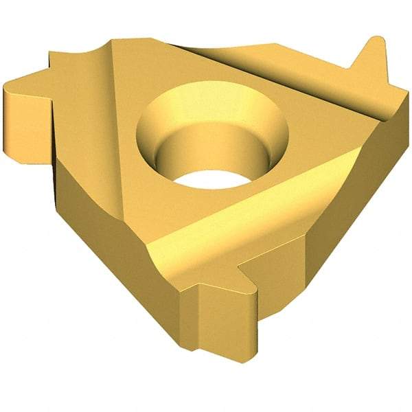 Vargus - 3XIR0.375 Grade VKX, Internal ABUT Threading Insert - 12 TPI Int Pitch, TiN Finish, Carbide - Americas Industrial Supply