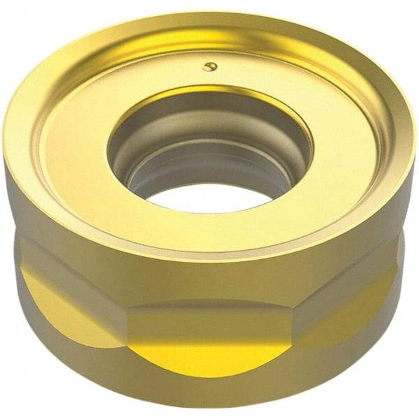 Seco - RNMU1204 M10 Grade F40M Carbide Milling Insert - TiAlN Finish, 4.8mm Thick, 12mm Inscribed Circle - Americas Industrial Supply