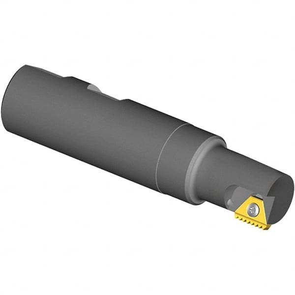 Vargus - 0.748" Cut Diam, 0.91" Max Depth of Cut, 3/4" Shank Diam, Internal/External Indexable Thread Mill - Insert Style 3, 3/8" Insert Size, 1 Insert, Toolholder Style TMNC, 3.386" OAL - Americas Industrial Supply