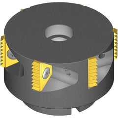 Vargus - 4.921" Cut Diam, 11.811" Max Depth of Cut, 1-1/2" Arbor Hole Diam, 1-1/2" Shank Diam, Internal/External Indexable Thread Mill - Insert Style 5, 5/8" Insert Size, 9 Inserts, Toolholder Style TMSH-D, 2-1/2" OAL - Americas Industrial Supply