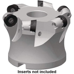 Kennametal - 38.81mm Cut Diam, 6mm Max Depth, 3/4" Arbor Hole, 4 Inserts, RP..1204 Insert Style, Indexable Copy Face Mill - 7713VR12 Cutter Style, 28,500 Max RPM, 40mm High, Through Coolant, Series 7713 - Americas Industrial Supply